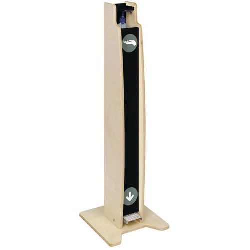 Distributeur De Gel Hydroalcoolique Mains Libres Mc - Bouleau / Noir