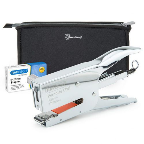 Rapesco - Agrafeuse Pince Métal Bypass - 45 Feuilles - Argent - Robuste et Durable