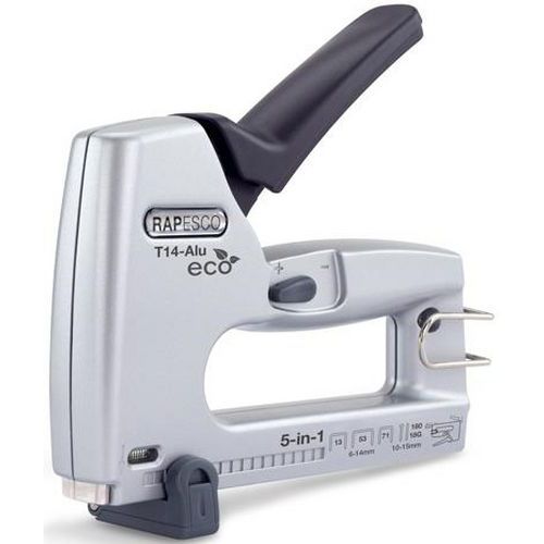 Rapesco - Cloueur Manuel ALU - 100 Agrafes/Clous - Aluminium Léger - 640g - Gris/Noir