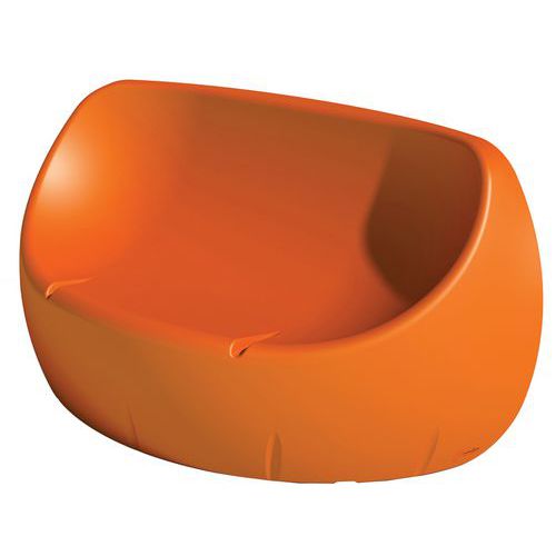 Banquette Duo 2 Places 174 Cm - Orange Signalisation Ral 2009