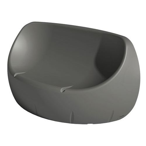 Banquette Duo 2 Places 174 Cm - Gris Quartz Ral 7039