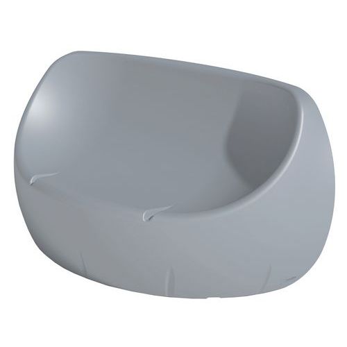 Banquette Duo 2 Places 174 Cm - Gris Fenêtre Ral 7040