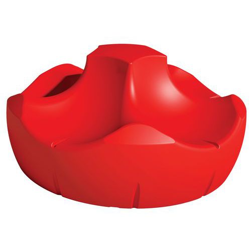 Banquette Pétale 5 Places 180 Cm -rouge Signalisation Ral 3020