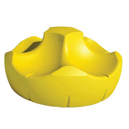 Banquette Pétale 5 Places 180 Cm - Jaune Ral 1016