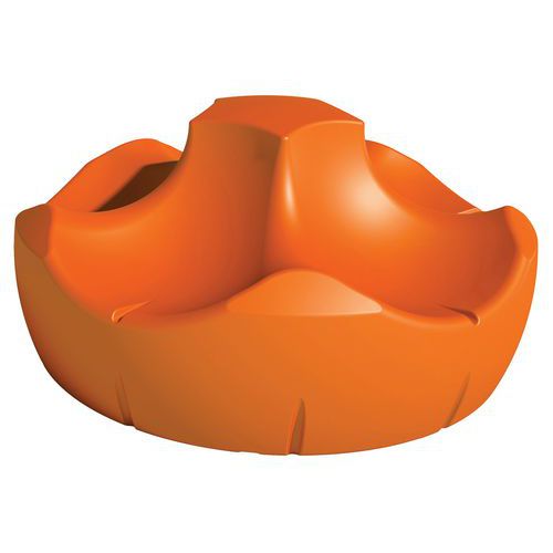 Banquette Pétale 5 Places 180 Cm - Orange Signalisation Ral 2009