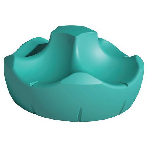 Banquette Pétale 5 Places 180 Cm -bleu Turquoise Ral 5018