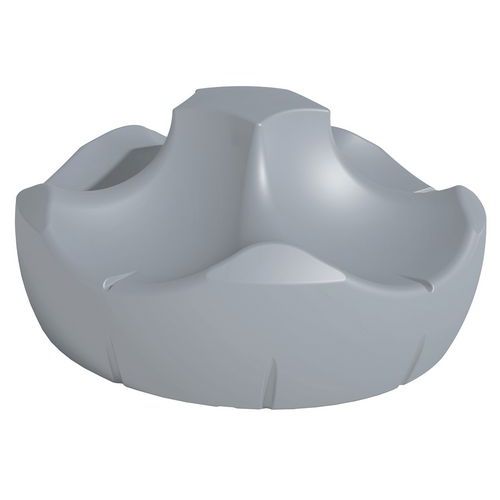 Banquette Pétale 5 Places 180 Cm Gris Fenêtre Ral 7040