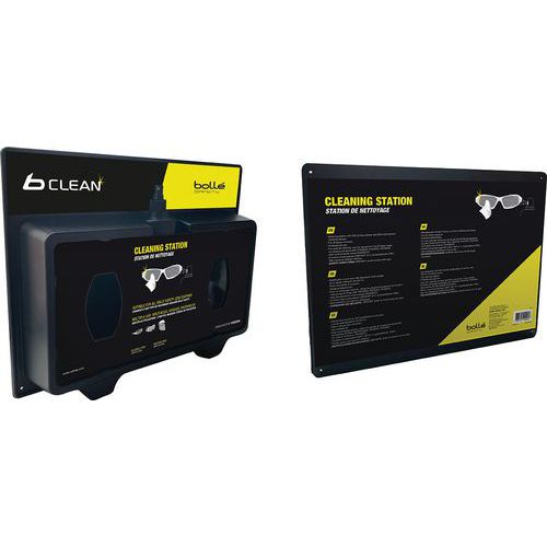 Bolle Safety 1 Distributeur Mural En Plastique Spray Et Lingettes - Bollé