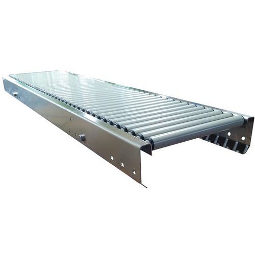 Somefi - Convoyeur Inox à Rouleaux PVC - Largeur 300mm, Longueur 1500mm - Charge 50kg/m - Modèle Droit