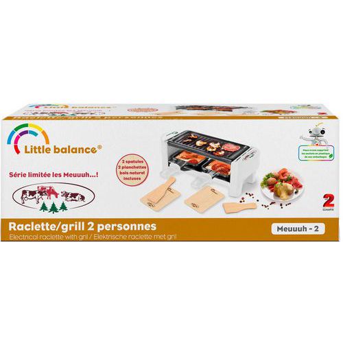 Raclette 320w Avec Spatules Et Planchettes - 2 Personnes