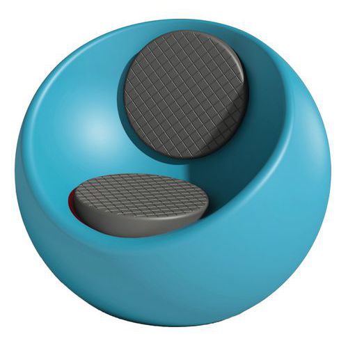 Fauteuil Rondo Bleu Past Ral 5024 Assise/dossier Gris Quartz Ral 7039