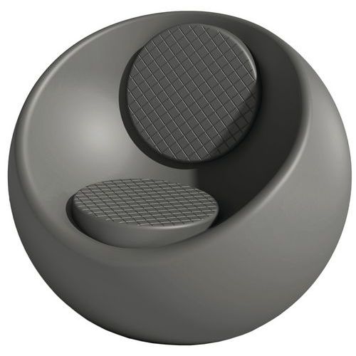 Fauteuil Rondo Gris Qua Ral 7039 Assise/dossier Gris Quartz Ral 7039