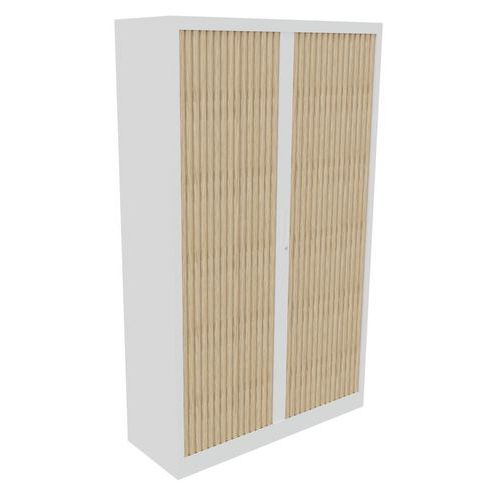 Armoire À Rideaux Classif 198x120cm Blanc/chêne Fil