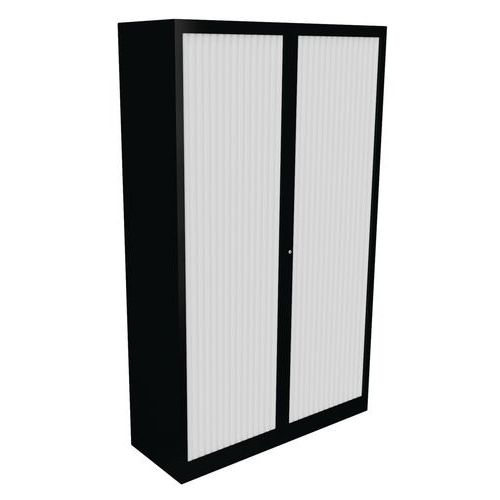 Armoire à Rideaux Classif 198x120cm Noir/blanc