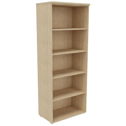 Bibliothèque Offnen Ouverte 4 Tablettes 80 X 201cm Chêne Fil