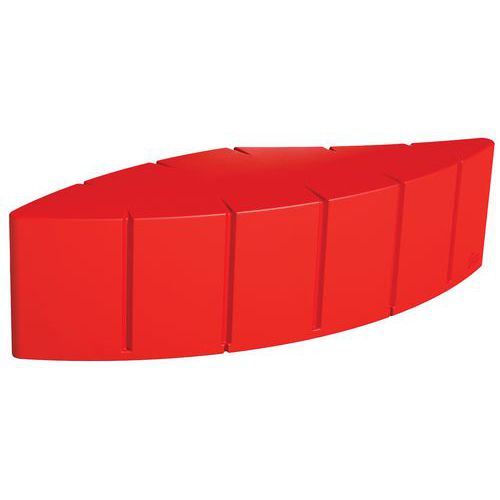 Banquette Végétal 4 Places 1674 Cm - Rouge Signalisation Ral 3020