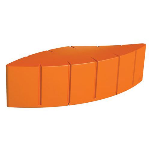 Banquette Végétal 4 Places 1674 Cm - Orange Signalisation Ral 2009