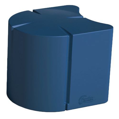 Pouf Connexio Ovale 523 Cm - Bleu Cobalt Ral 5013