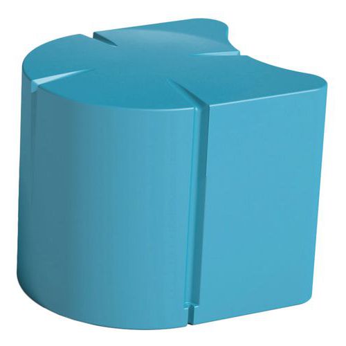 Pouf Connexio Ovale 523 Cm - Bleu Pastel Ral 5024