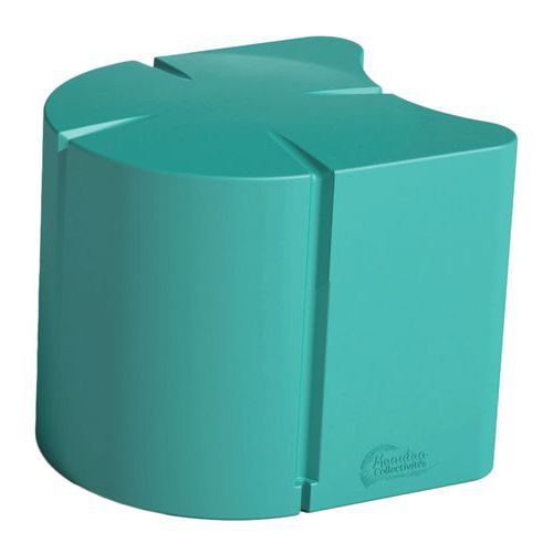 Pouf Connexio Ovale 523 Cm - Bleu Turquoise Ral 5018