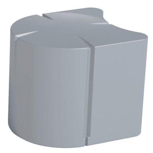 Pouf Connexio Ovale 523 Cm - Gris Fenêtre Ral 7040