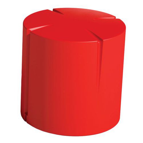 Pouf Connexio Rond 45 Cm - Rouge Signalisation Ral 3020
