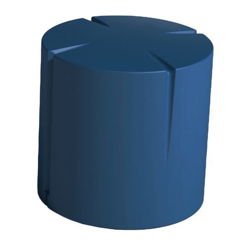 Pouf Connexio Rond 45 Cm - Bleu Cobalt Ral 5013