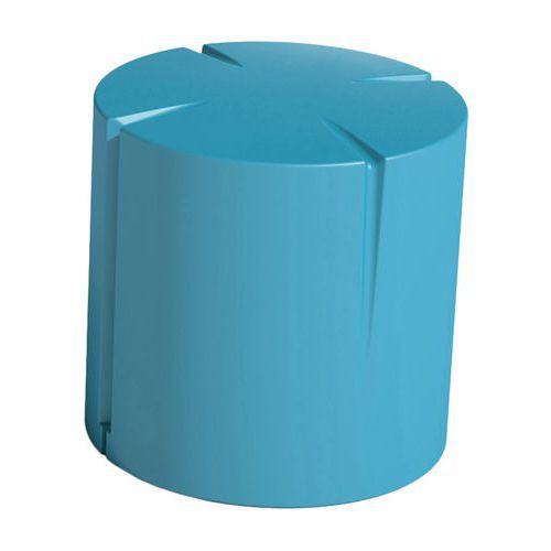 Pouf Connexio Rond 45 Cm - Bleu Pastel Ral 5024