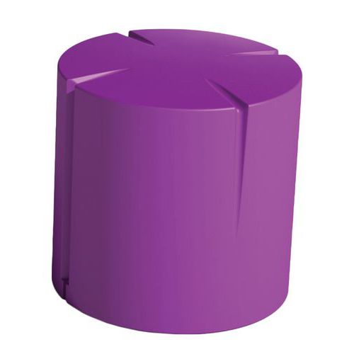 Pouf Connexio Rond 45 Cm - Violet Ral 4008