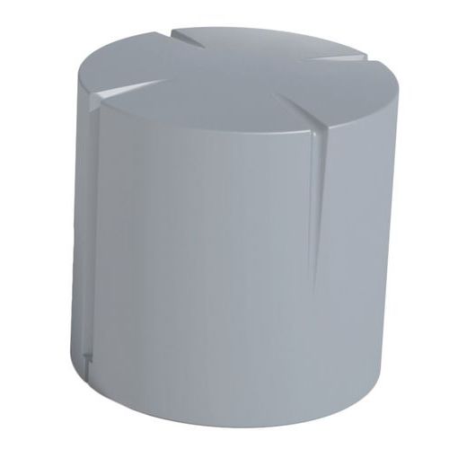 Pouf Connexio Rond 45 Cm - Gris Fenêtre Ral 7040