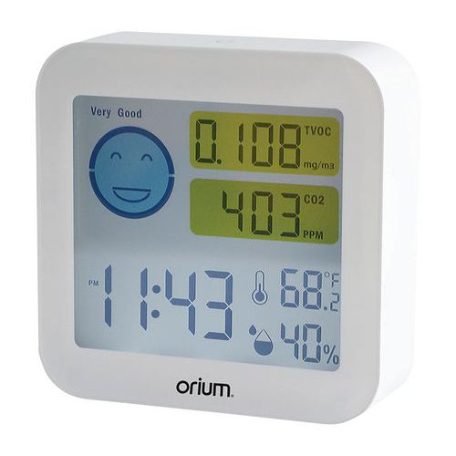 Mesureur qualité air intérieur et indication CO2 - Quaelis 20 - Orium Mesureur qualité air intérieur et indication CO2 - Quaelis 20 - Orium