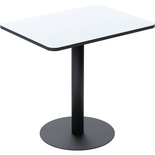 Table Restauration Mezzo Rectangle 60x80 Cm - Mélaminé Blanc