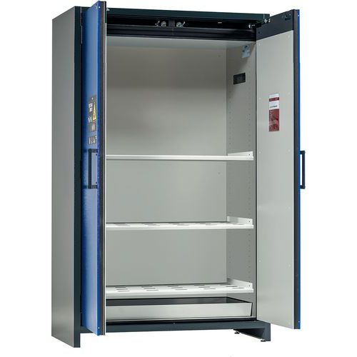 Armoire Io90.195.120.k1.wdc Bleu 3 Étagère Perforée 1 Bac De Rétention (époxy)