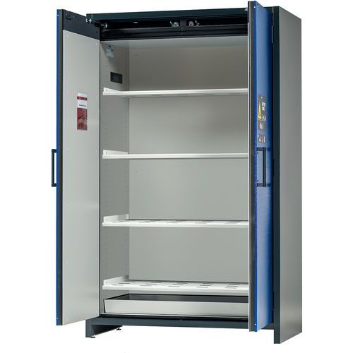 Armoire Io90.195.120.k1.wdc Bleu 4 Étagère Perforée 1 Bac De Rétention (époxy)