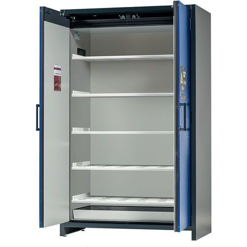 Armoire Io90.195.120.k1.wdc Bleu 5 Étagère Perforée 1 Bac De Rétention (époxy)