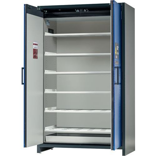 Armoire Io90.195.120.k1.wdc Bleu 6 Étagère Perforée 1 Bac De Rétention (époxy)