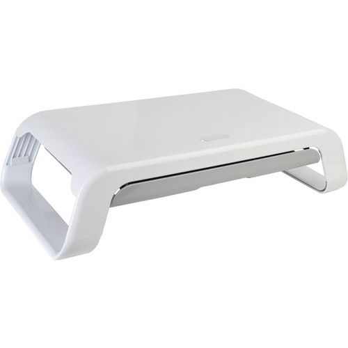 Support Pour Moniteur Blanc Glossy - Desq