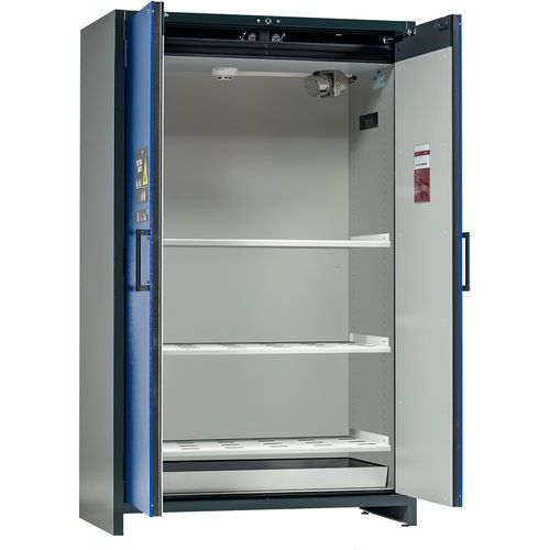 Armoire Io90.195.120.k2.wdc Bleu 3 Étagère Perforée 1 Bac De Rétention (époxy)