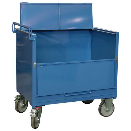 Chariot Fimm 500 Kg 1200 X 800 Mm Conteneur Tôle Avec Toit