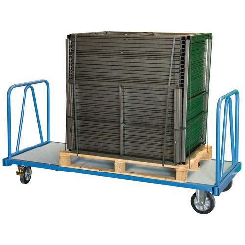 Chariot Fimm 1200 Kg 1600x800 Mm 2 Dossiers Roues Rectangle