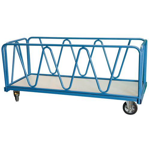 Chariot 1200 Kg 1600x800 Mm 2 Dossiers Et 2 Ridelles Tube