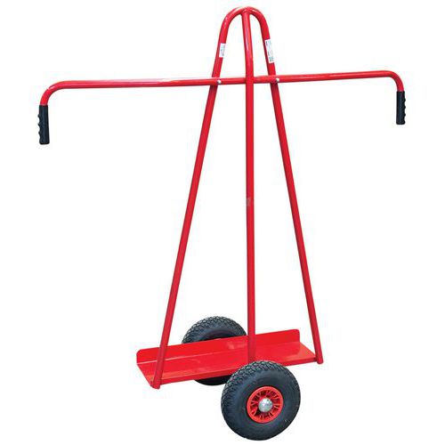 Chariot Porte-panneaux 300 Kg Poignée Fixe Roues Pneumatique
