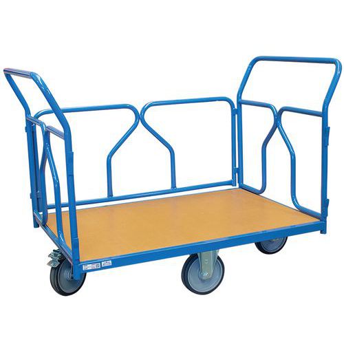 Chariot Fimm 500 Kg 1200 X 800 Mm 3 Côtés Tube Roues Losange