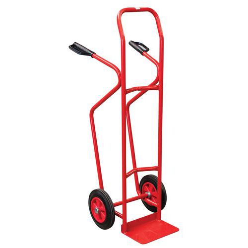 Diable 250kg Charges Hautes Bavette Fixe Roues Caoutchouc