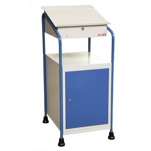 Pupitre Fimm Atelier Bloc 1 Porte 4 Patins Caoutchouc