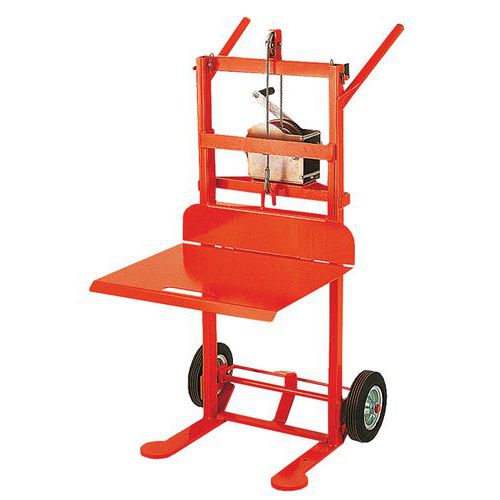 Diable Élévateur 150kg Roues Pneumatiques Plateau Amovible - Fimm