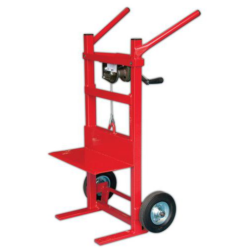 Diable Élévateur 150kg Roues Pneum. Plateau Fixe - Fimm