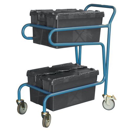 Chariot Fimm Cu 100 Kg Pour Bacs Emboîtables 600 X 400 Mm