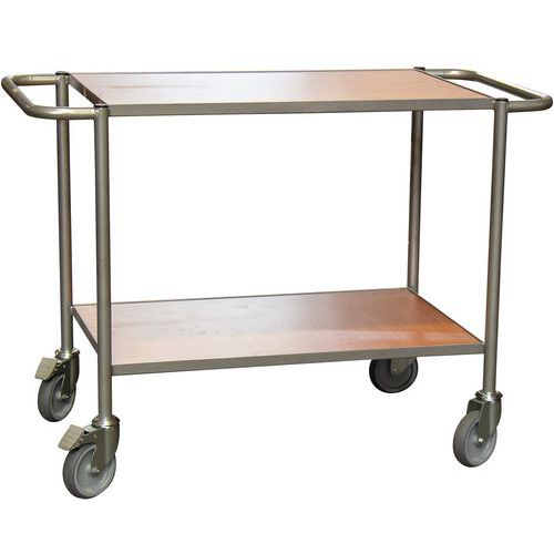 Servante Fimm 150 Kg 2 Plateaux 800x500 Mm Mélaminé