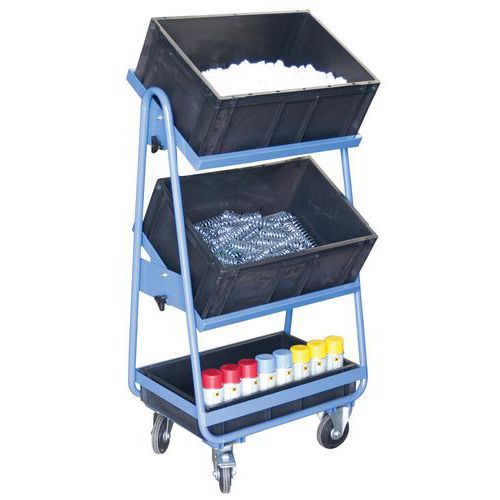 Servante Fimm Plateau Inclinable Avec 3 Bacs 600 X 400 Mm